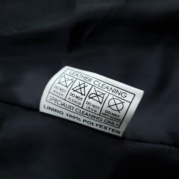 Double D Ranch Vest Women Medium Long Black Leather Beaded Removeable Fur Trim - Picture 13 of 15